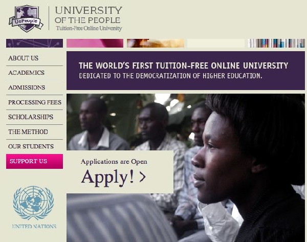 Online: Becas para Pregrado en Varios Temas  University of People 