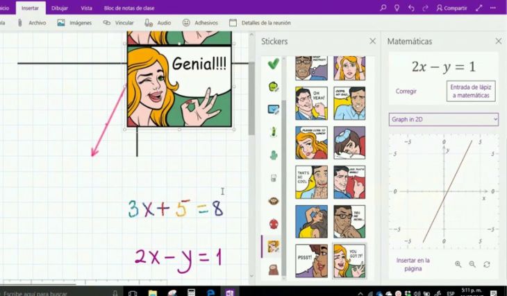 Uso de OneNote en Clase