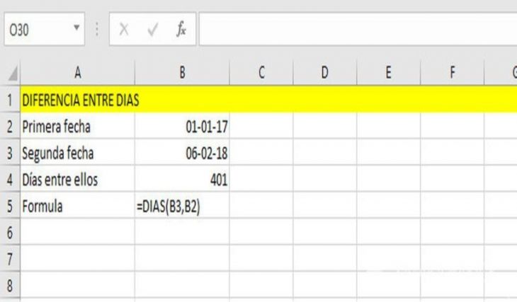 Fórmulas en Excel